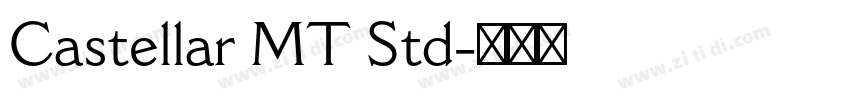 Castellar MT Std字体转换